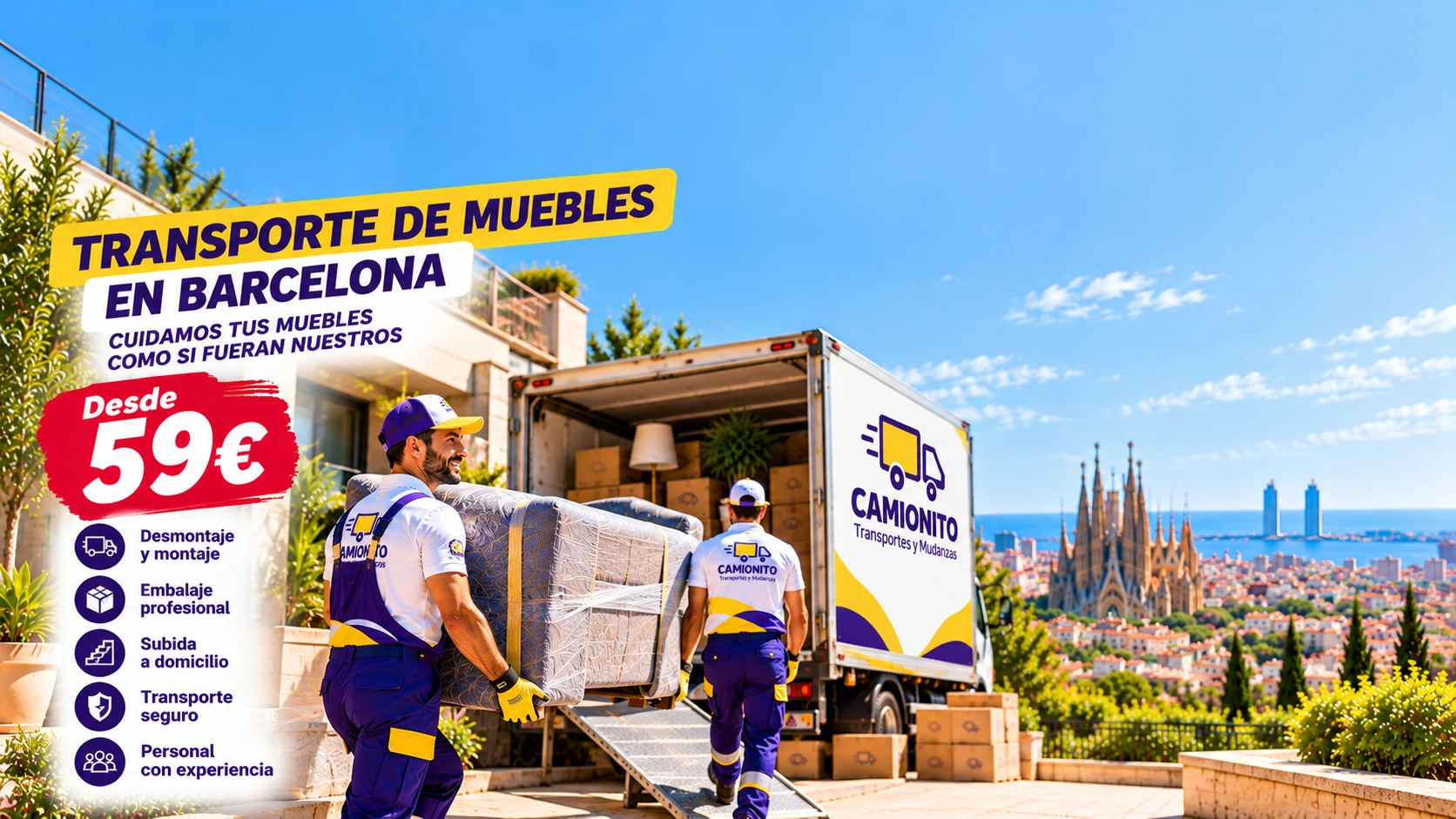 Transporte de muebles — desde 59 €