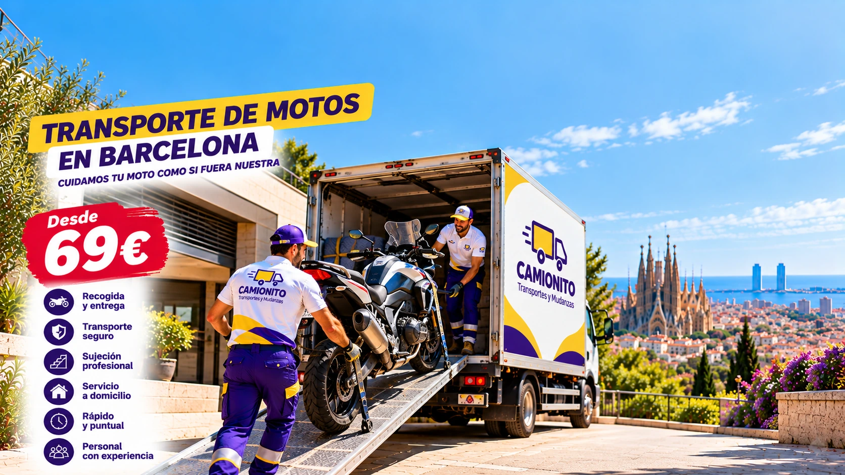 Transporte de motos — desde 69 €