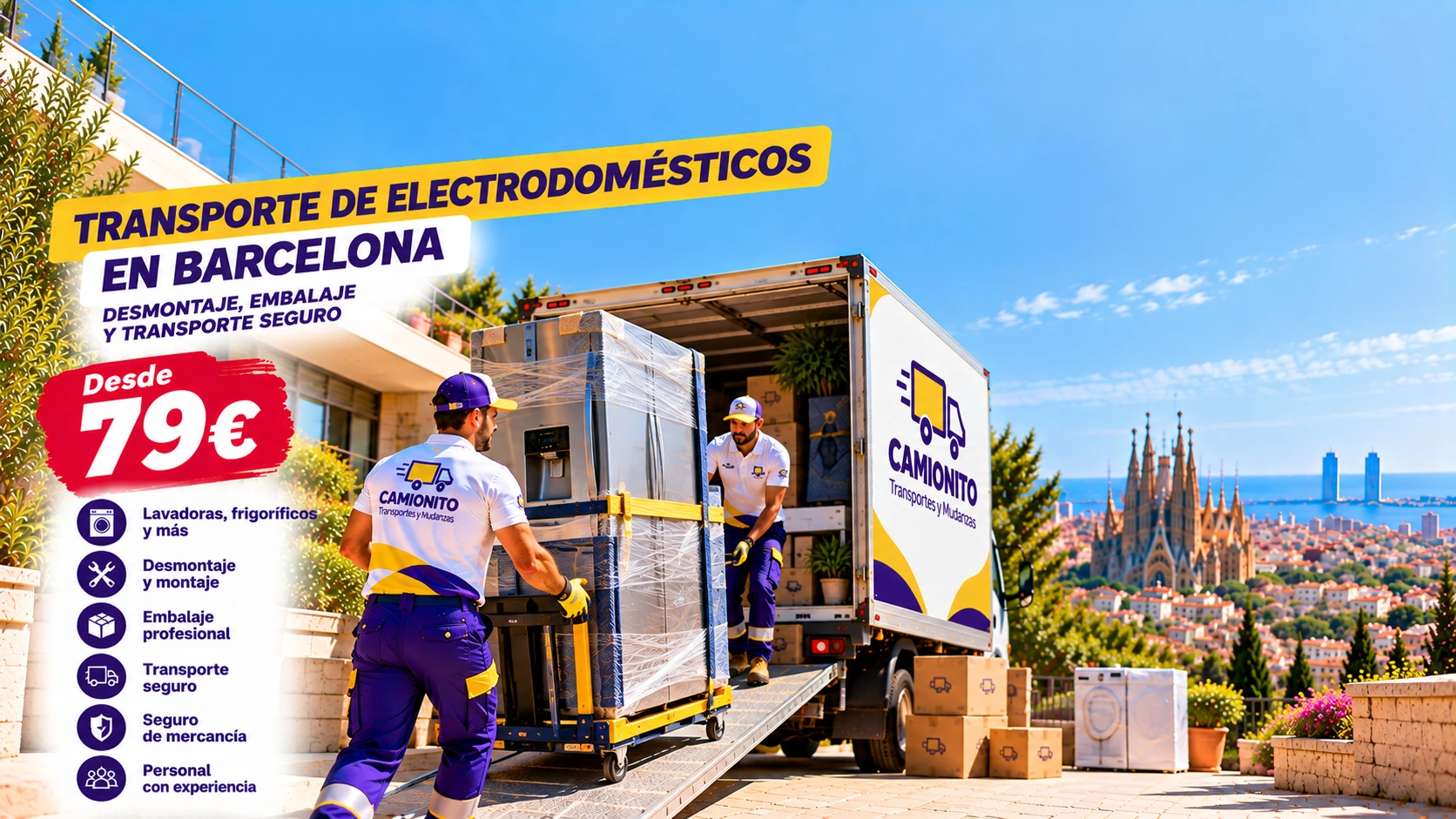 Transporte de electrodomésticos — desde 79 €